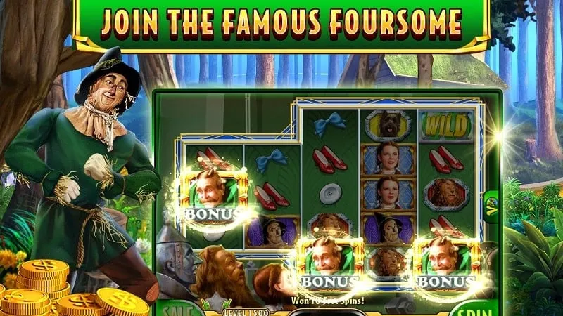 Máquina tragamonedas de Wizard of Oz MOD APK