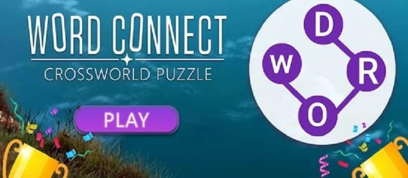 Visão geral do jogo Word Connect Crossword Puzzle.