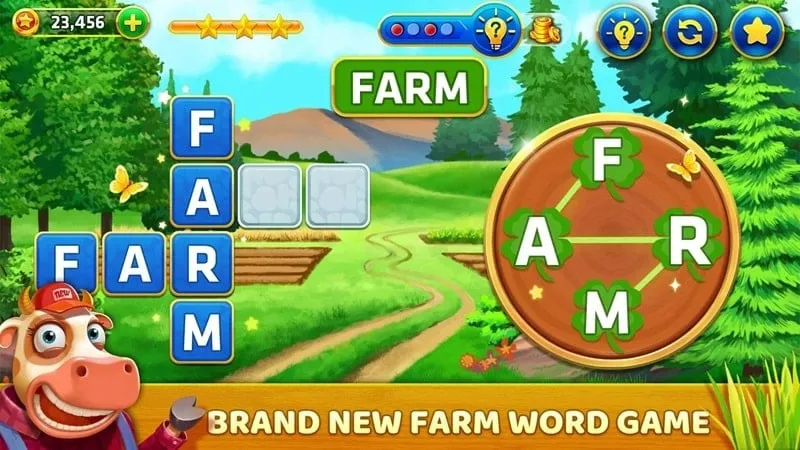 Tampilan game Word Farm