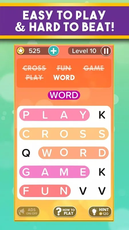 Juego de Sopa de letras Word Search Addict para Android en español