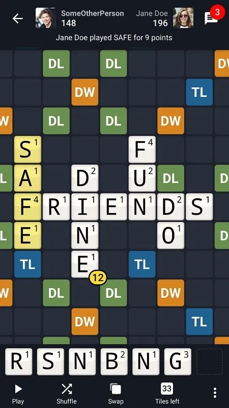Wordfeud Premium Random Table Option.