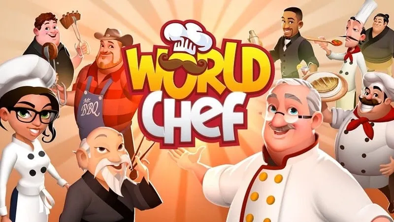 World Chef MOD APK: Juego de cocina con dinero infinito