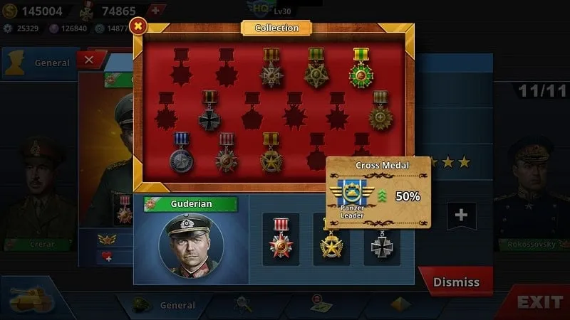 World Conqueror 4 in-game screenshot displaying available units.