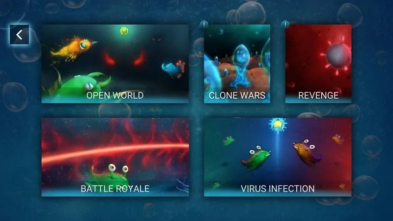 World of Microbes gameplay with upgraded bacteria using unlimited money.