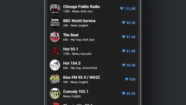 World Radio FM Online mod interface showing premium features