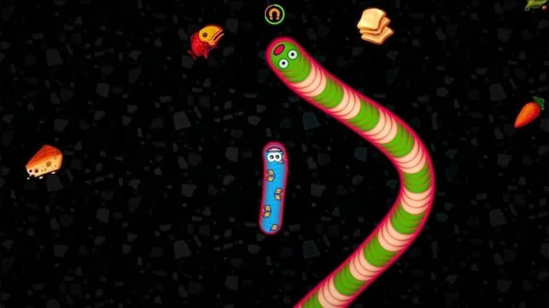 Worms Zone .io mod untuk Android