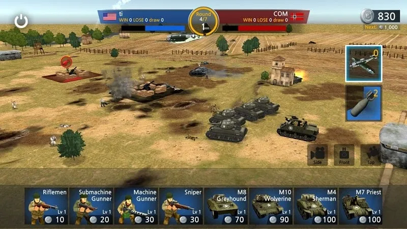 Fitur MOD WW2 Battle Front Simulator APK