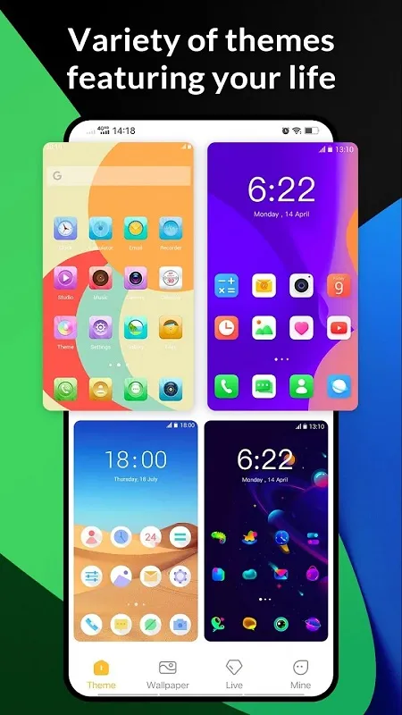 Customizing app grid and gestures in X Launcher MOD