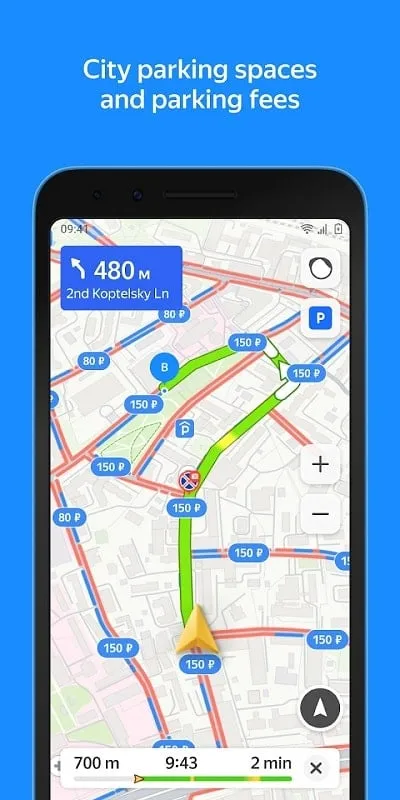Yandex Maps city convenience features