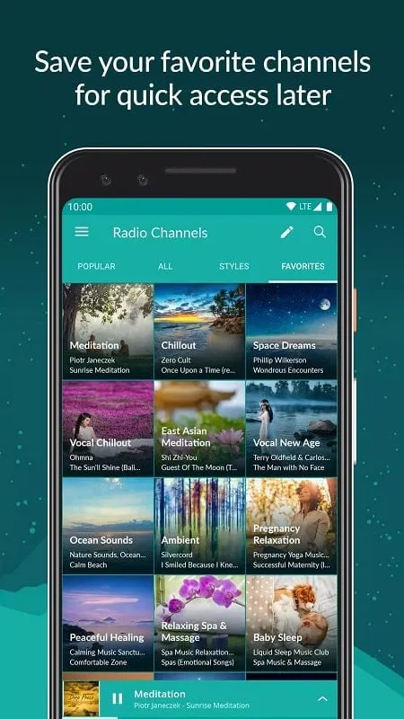 Zen Radio mod interface showing premium features