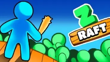 Zombie Raft gameplay on a mobile device.