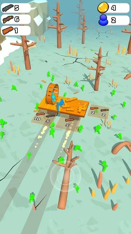 Building a raft and gathering survivors in Zombie Raft.