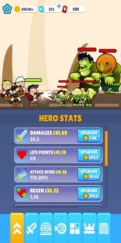 Screenshot showcasing the in-game menu with highlighted options for utilizing the unlimited gem MOD feature.